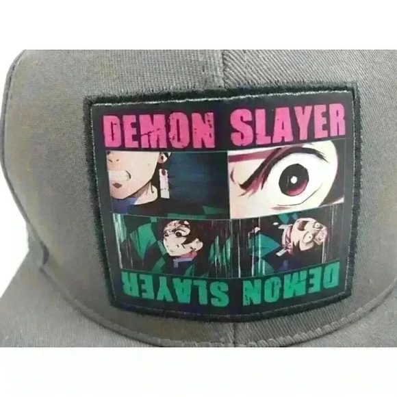 Demon Slayer Adjustable‎ snapback Hat, Culture Fly, Gray Adults Anime Bal… - Picture 5 of 9